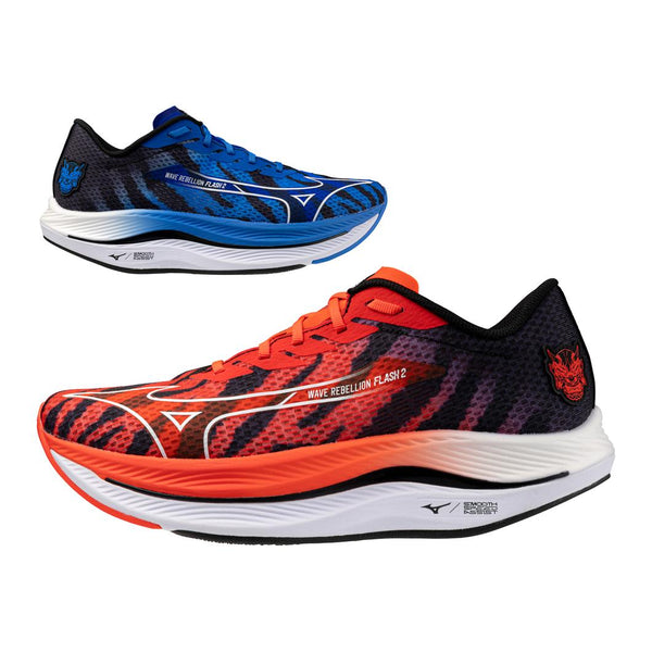 Mens Mizuno Wave Rebellion Flash 2, Ignition Red/White