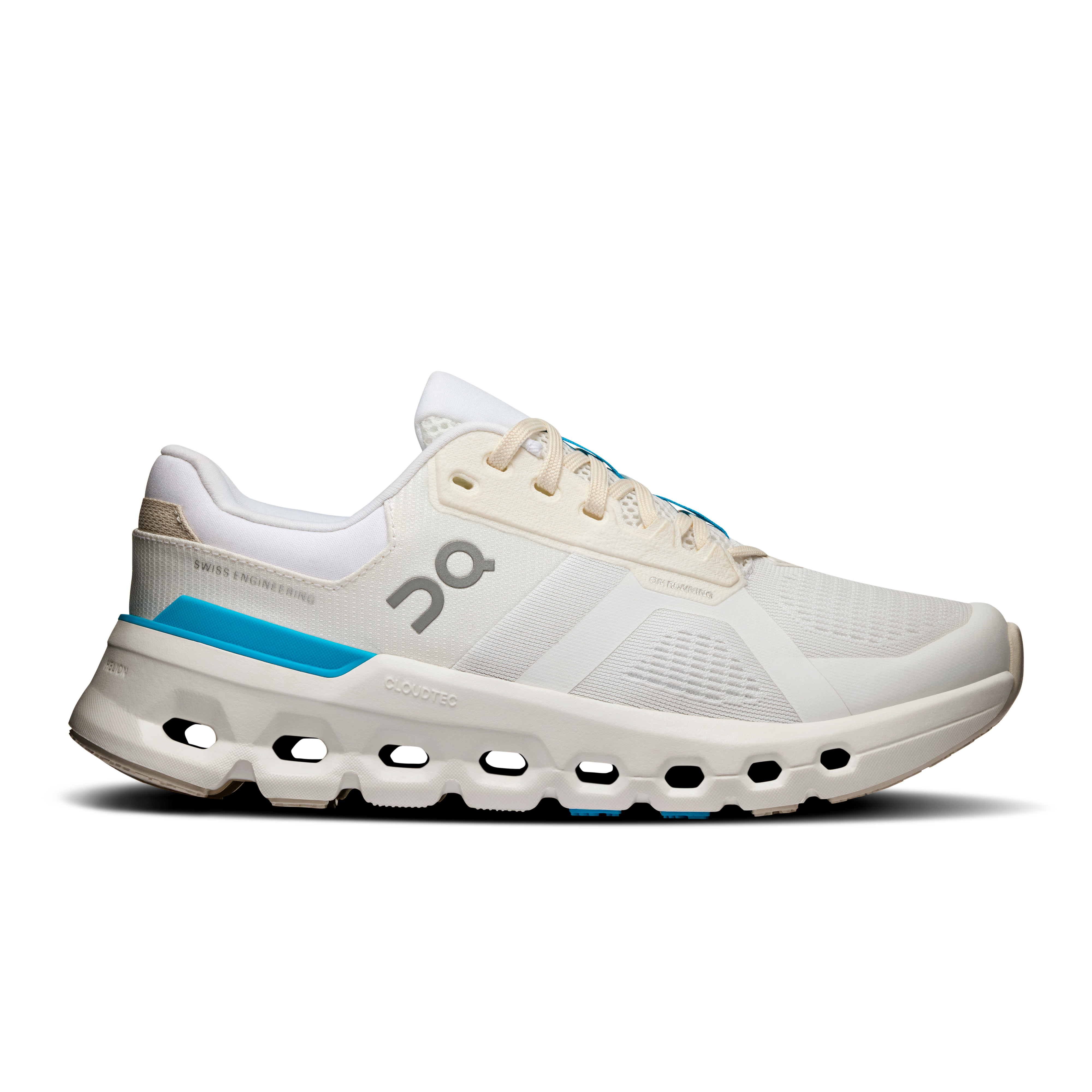 Women's On Cloudrunner 2, White/Horizon, 6.5 B Medium
