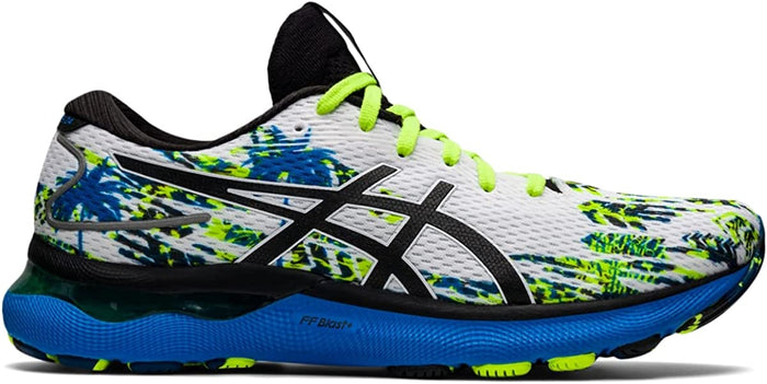 Men's Asics Gel-Nimbus 24, White/Black, 10.5 D Medium