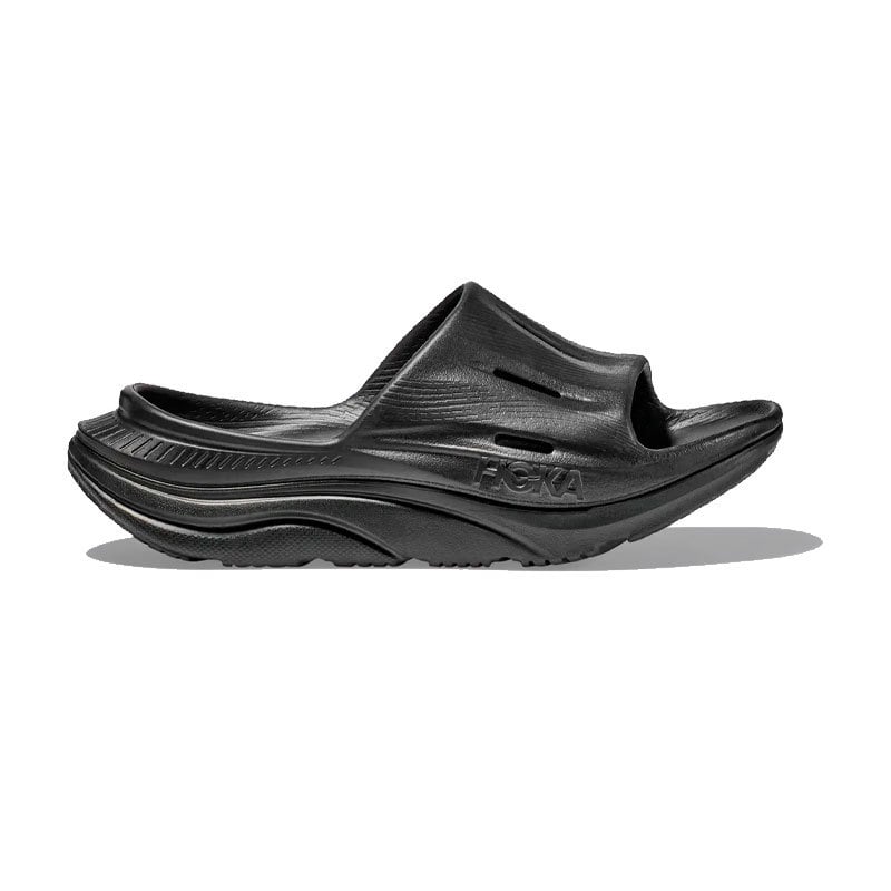 Men's Hoka Ora Recovery Slide 3, Black/Black, 10 D Medium