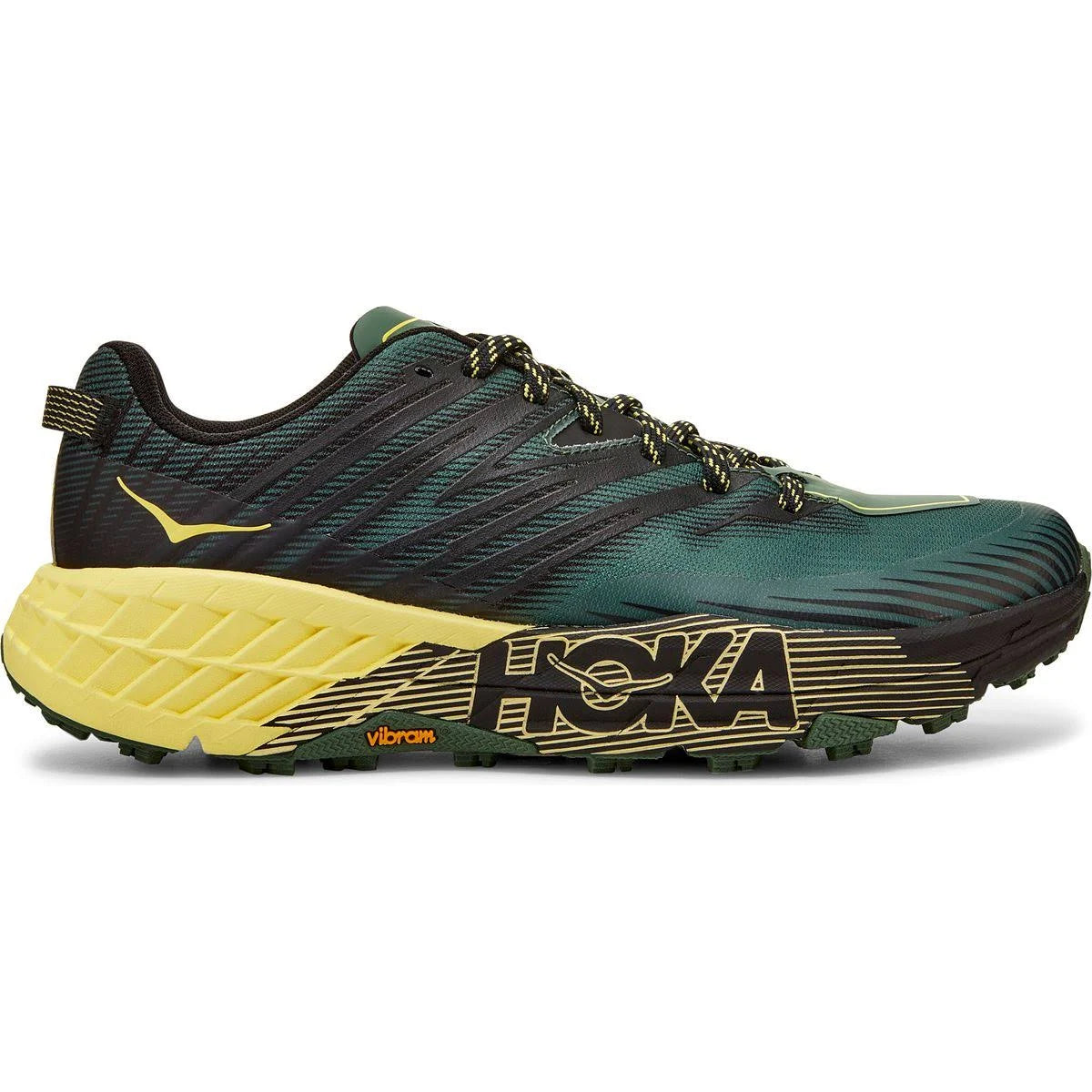 Men's Hoka Speedgoat 4, Myrtle/Limelight, 8.5 D Medium