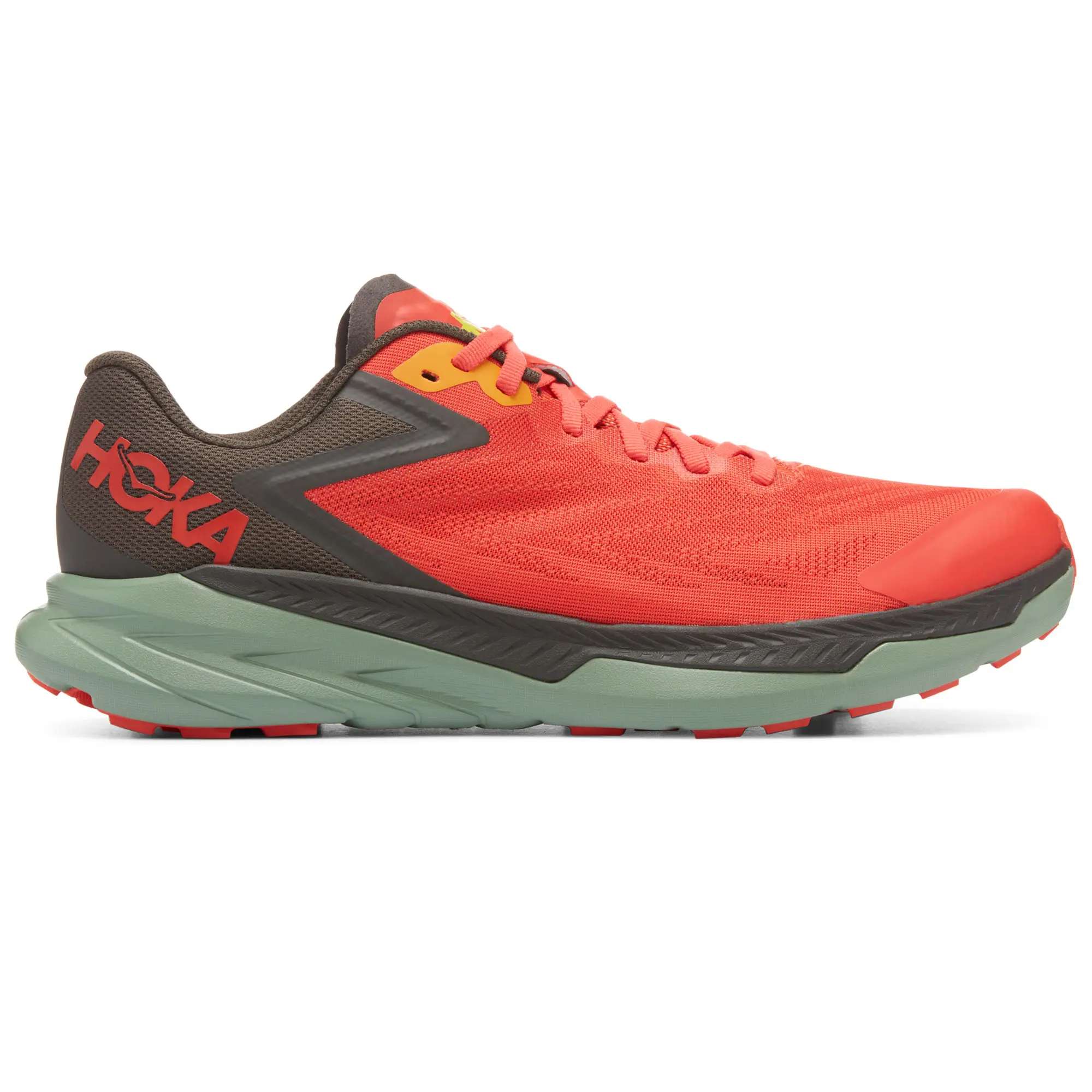 Men's Hoka Zinal, Fiesta/Black Olive, 10.5 D Medium