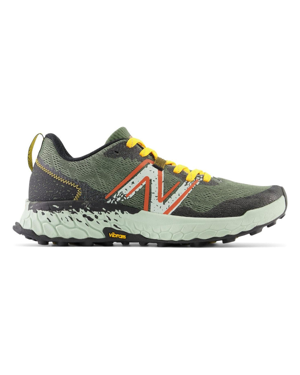 Men's New Balance Fresh Foam X Hierro V7, Deep Olive Green/Black, 11.5 2E Wide