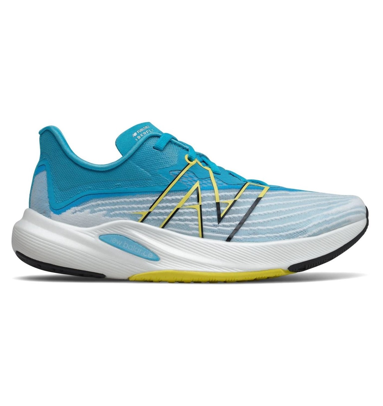Women's New Balance FuelCell Rebel V2, White/Virtual Sky, 7 B Medium