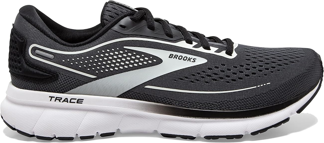 Women's Brooks Trace 2, Ebony/Black/White, 8.5 B Medium