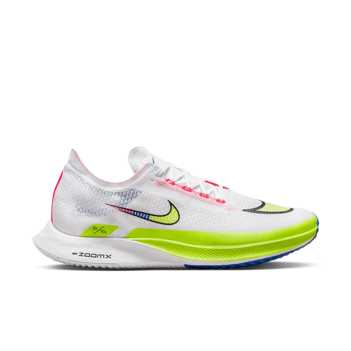 Men's Nike Zoomx Streakfly, White Black-volt-racer Blue, 13 D Medium 