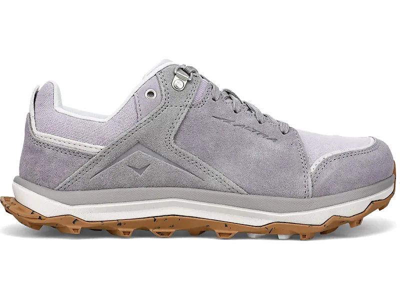 Women's Altra Lone Peak Alpine, Gray/Purple, 9.5 B Medium