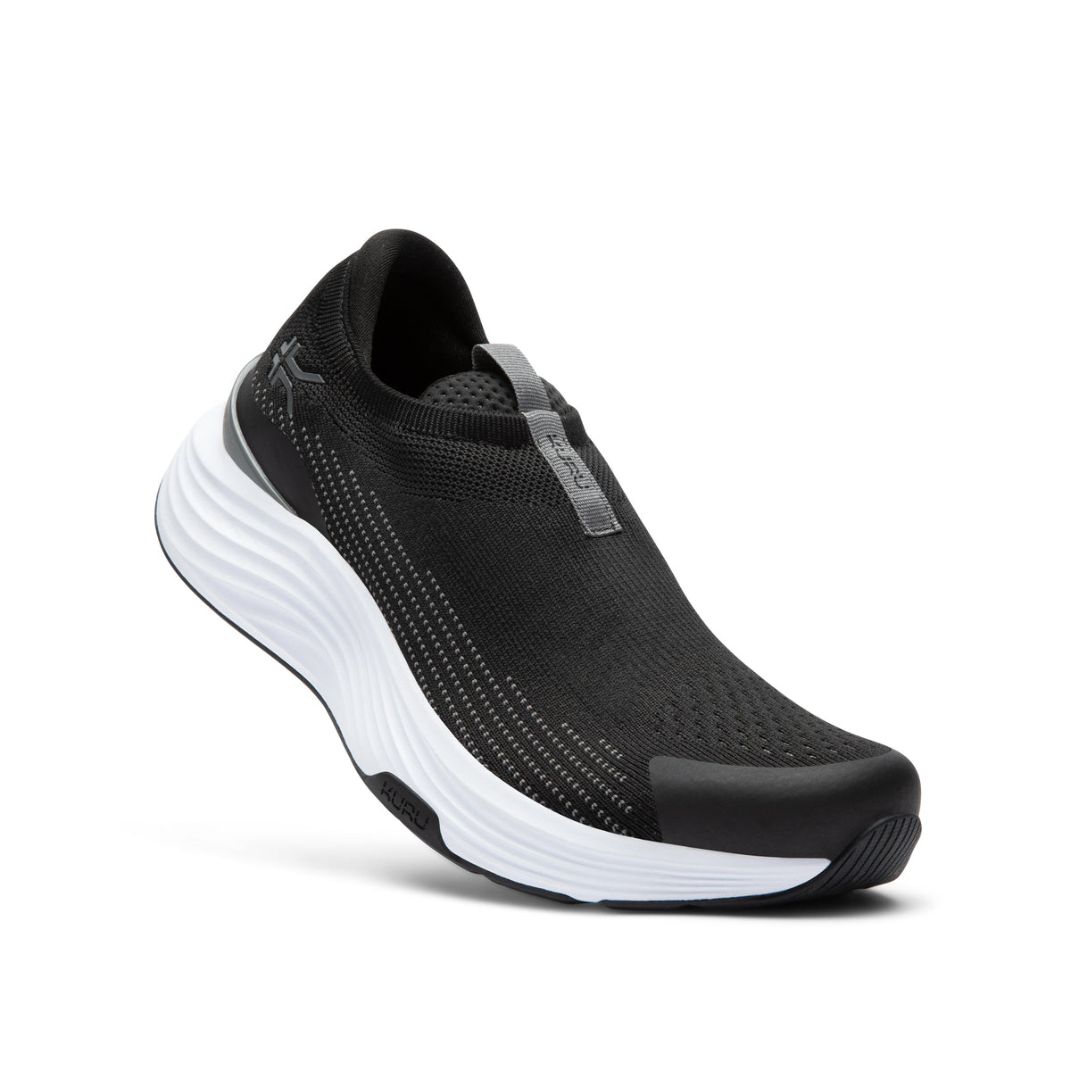 Men's KURU ATOM 2 Slip-On, Jet Black/Bright White