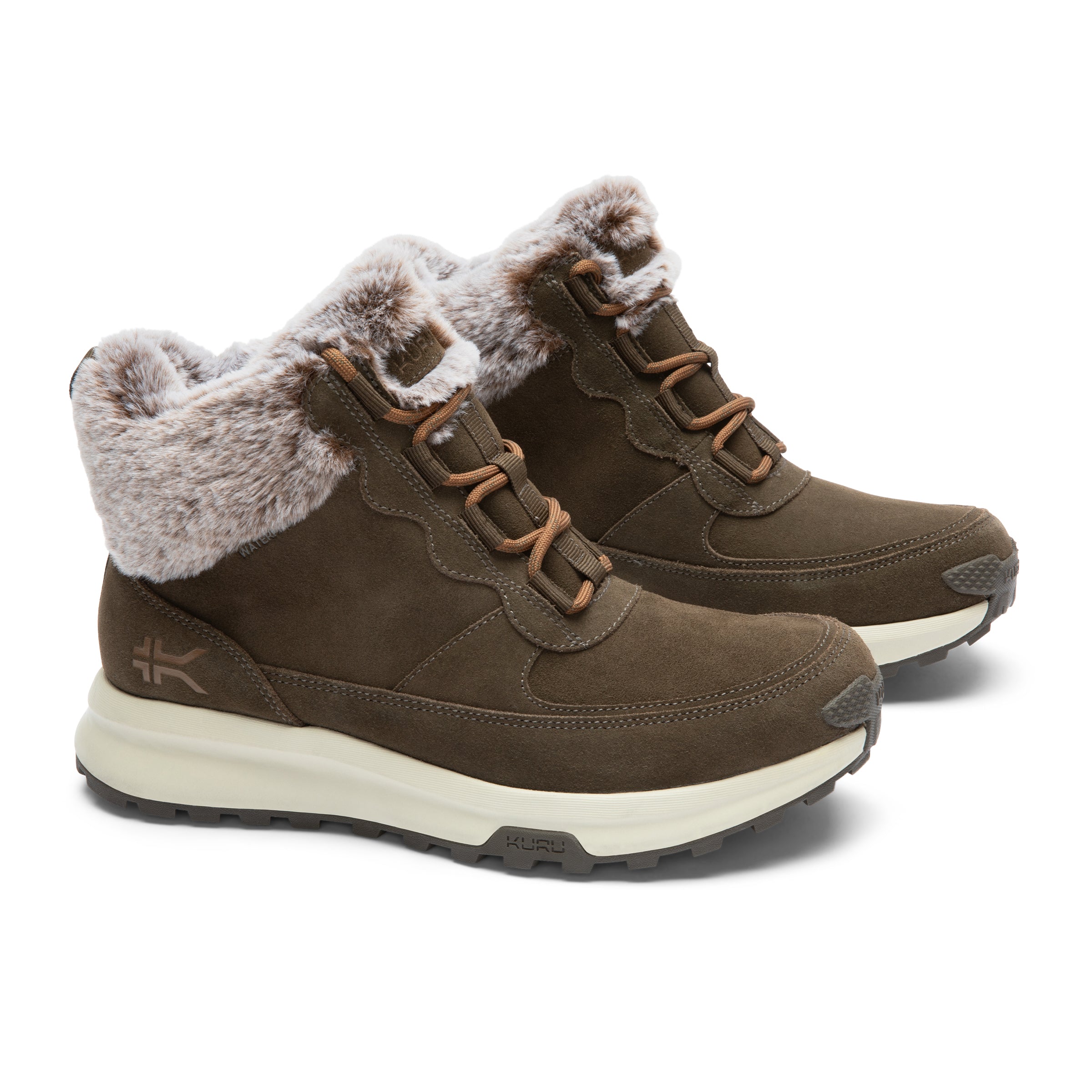 Women's KURU ATOM Lumi, Burnt Olive/Sand