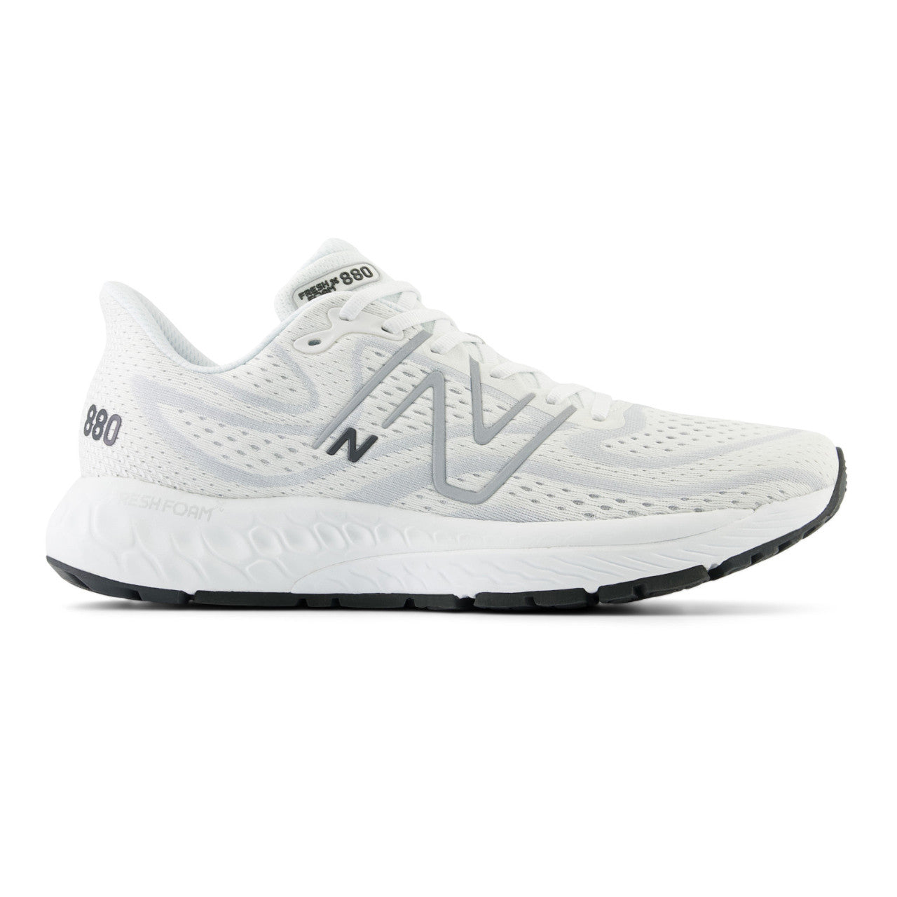 Men's New Balance Fresh Foam X 880v13, White/Granite/Silver, 9.5 D Medium