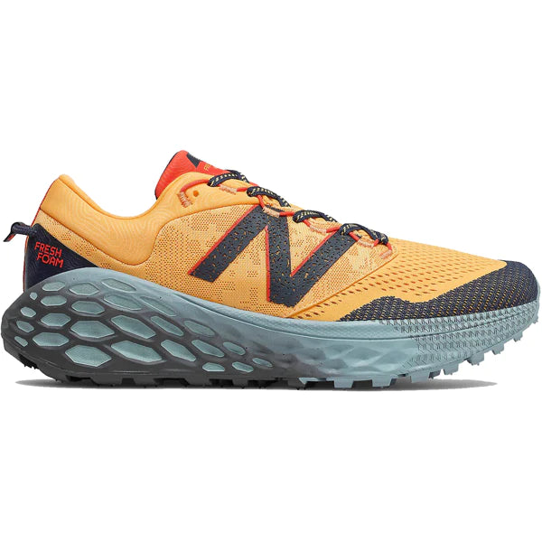 Men's New Balance Fresh Foam More Trail V1, Habanero/Grey, 9 D Medium