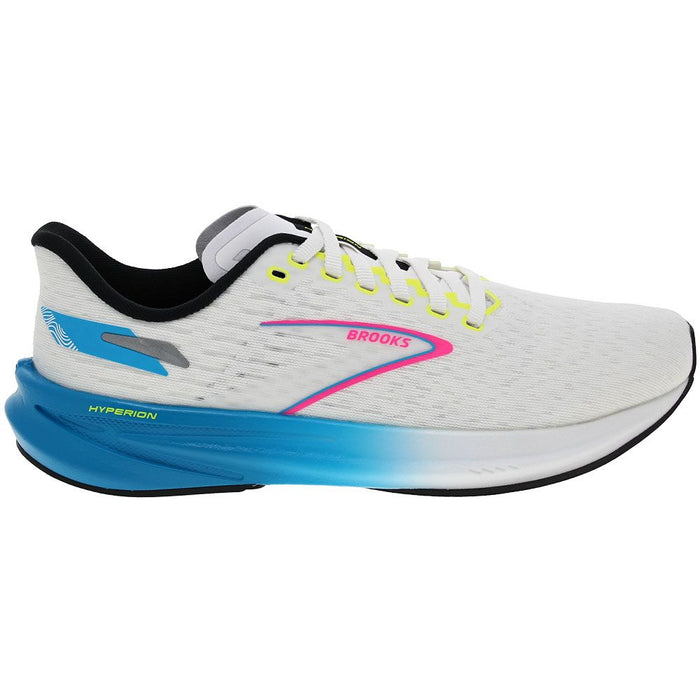 Women's Brooks Hyperion, White/Blue/Pink, 11 B Medium