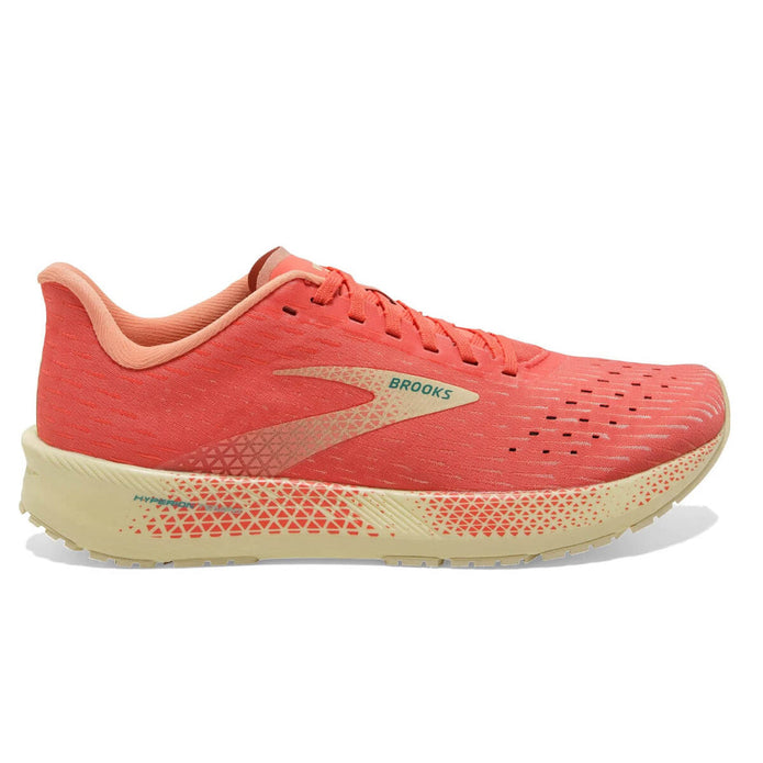 Women's Brooks Hyperion Tempo, Hot Coral/Flan/Fusion Coral, 6 B Medium