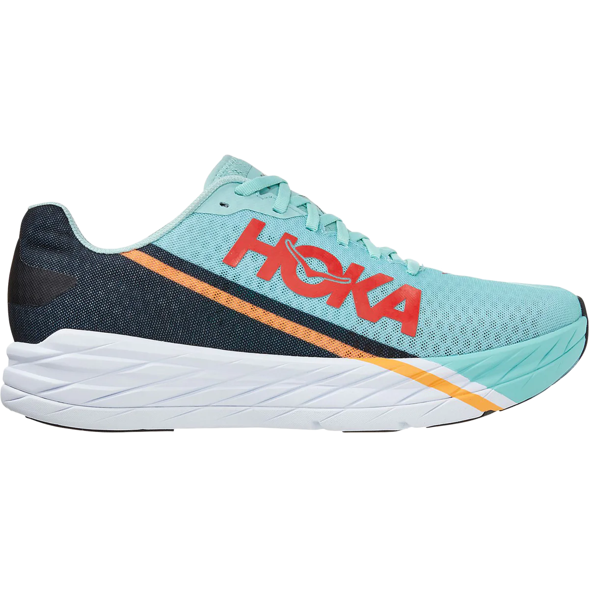 Men's Hoka Rocket X, Eggshell Blue/Black, 8 D Medium