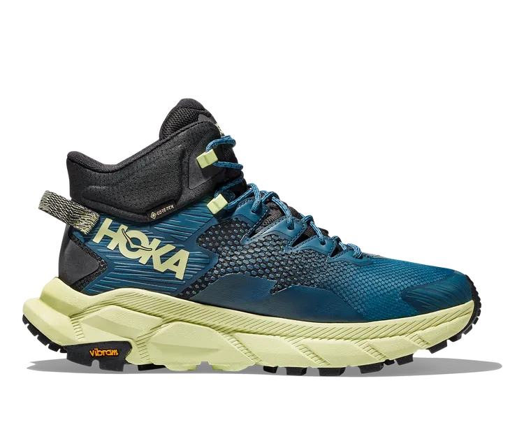 Men's Hoka Trail Code GTX, Blue Graphite/Blue Coral, 10.5 D Medium