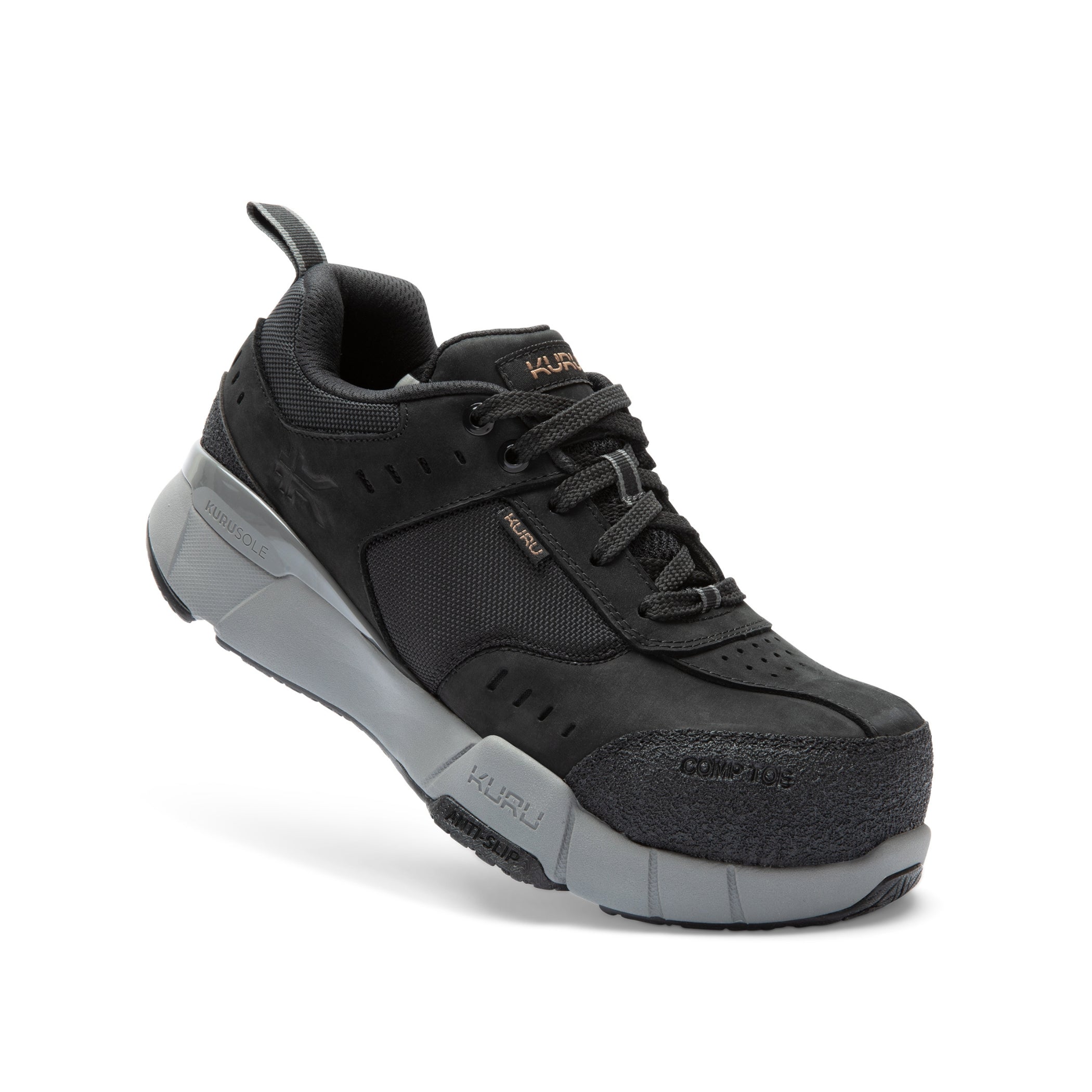 Unisex KURU KOVA Composite Toe, Jet Black/Smoke