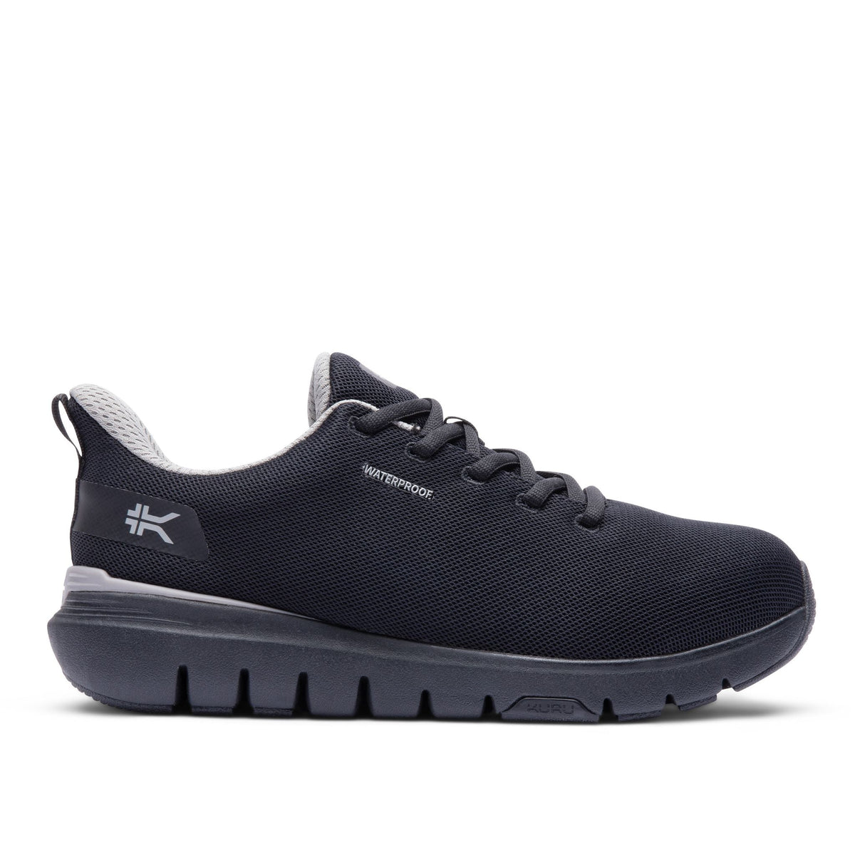 Unisex KURU FLEX Via Waterproof, Jet Black/Tungsten Gray