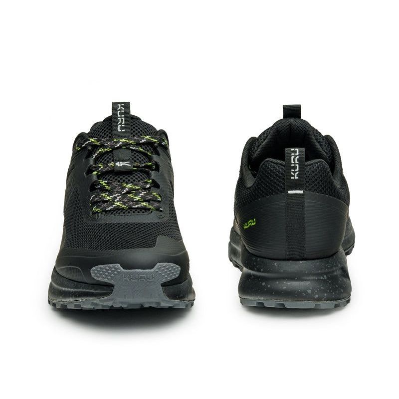 Men's KURU ATOM Trail, Jet Black/KURU Green