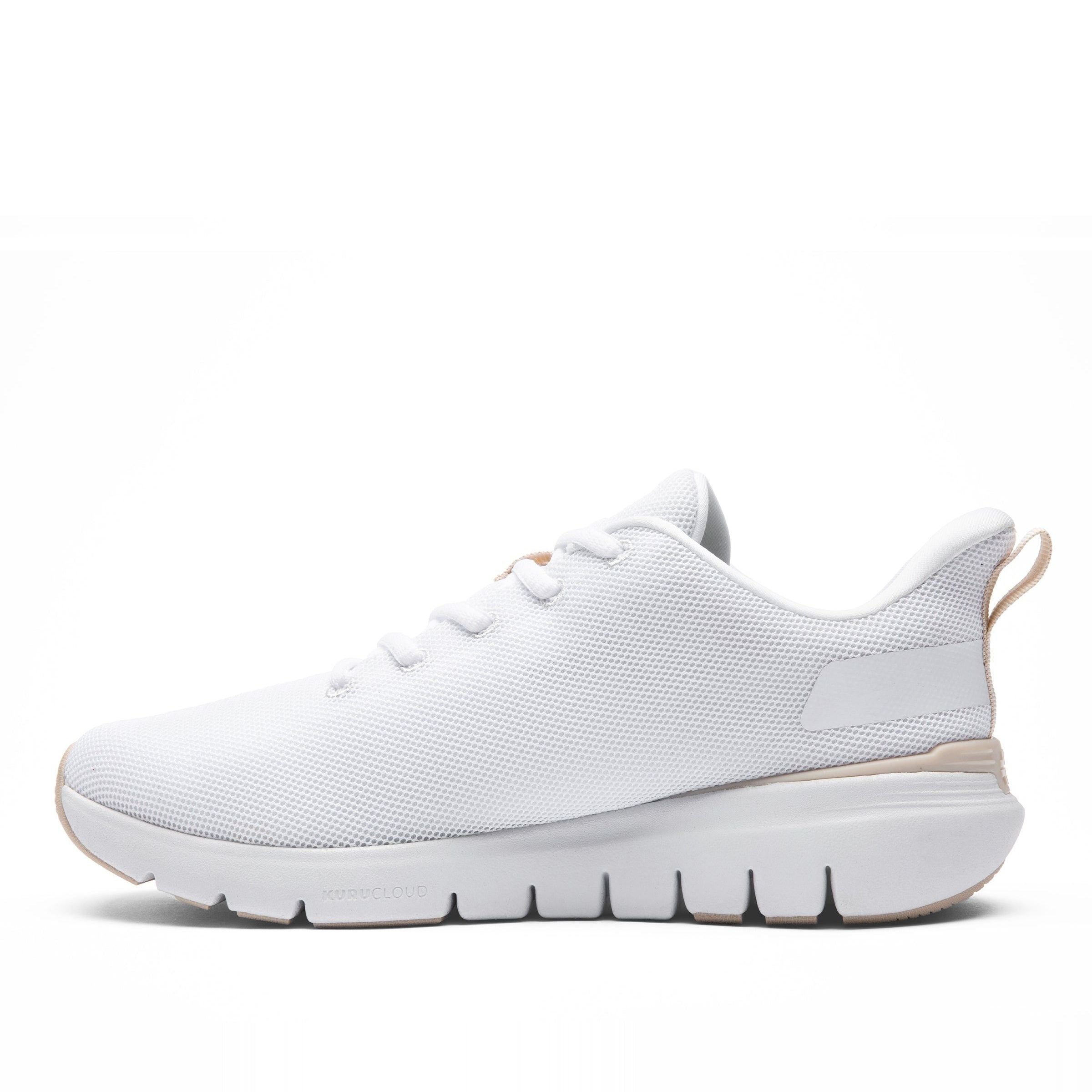 Women's KURU FLEX Via, Bright White/Sand