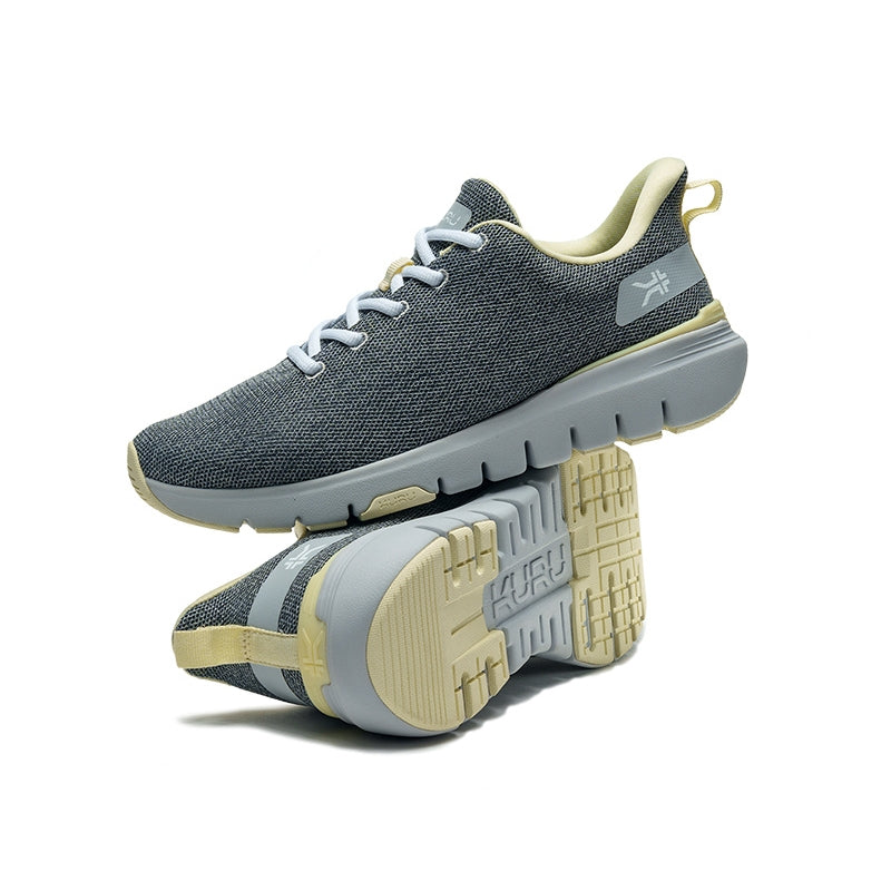 Women's KURU FLEX Via, Dove Gray/Pale Lime