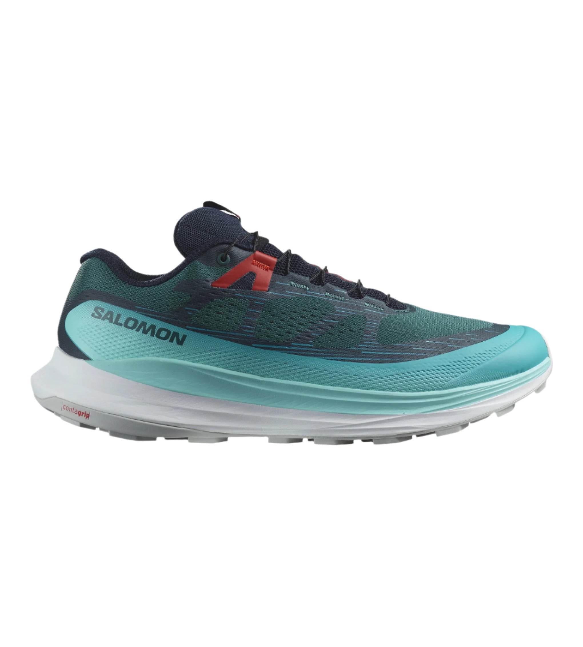 Men's Salomon Ultra Glide 2, Atlantic Deep Blue/Radiance/Fiery Red, 11 D Medium