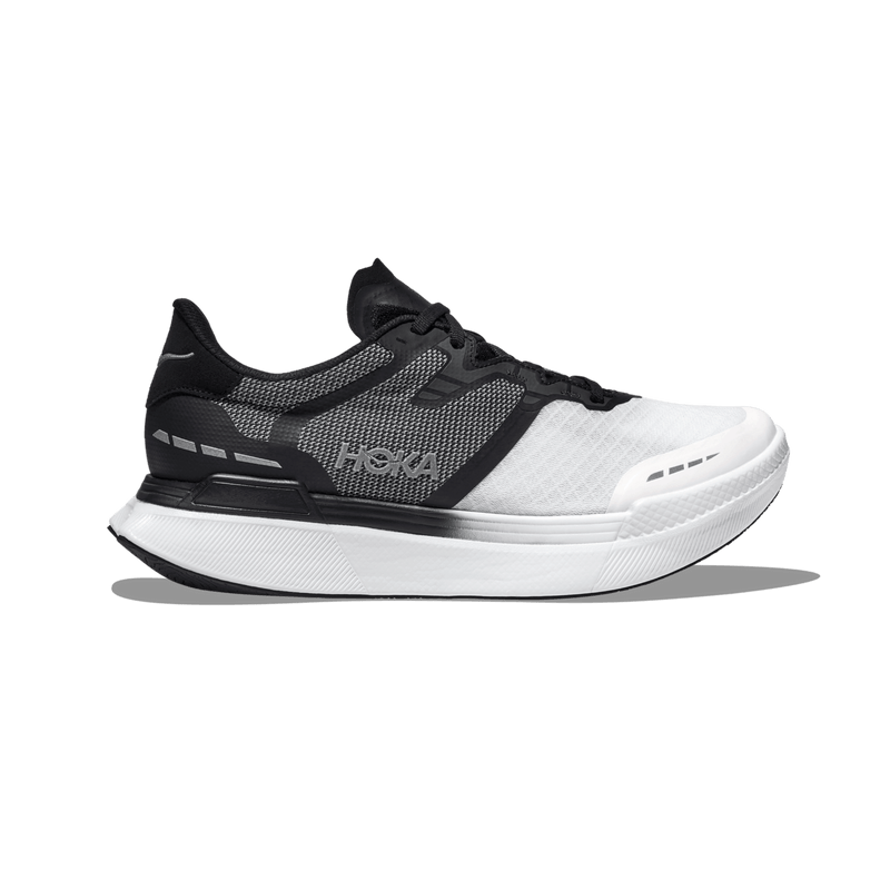 Women's Hoka Transport X, Black/White, 8 B Medium