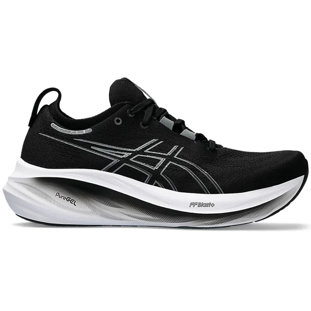 Men's Asics Gel-Nimbus 26, Black/Graphite Grey, 12.5 4E Extra Wide