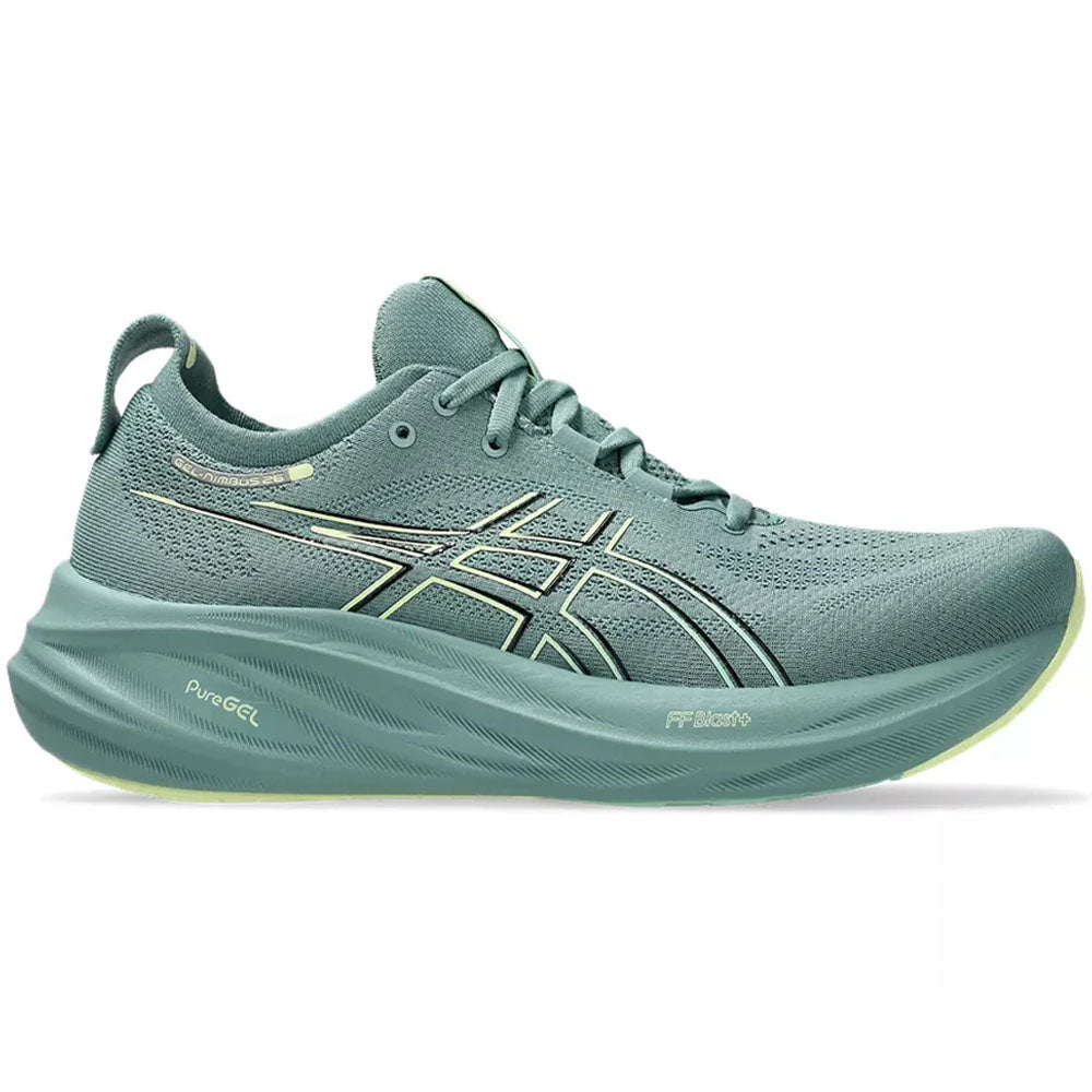 Men's Asics Gel-Nimbus 26, Celadon/Light Celadon, 10 D Medium
