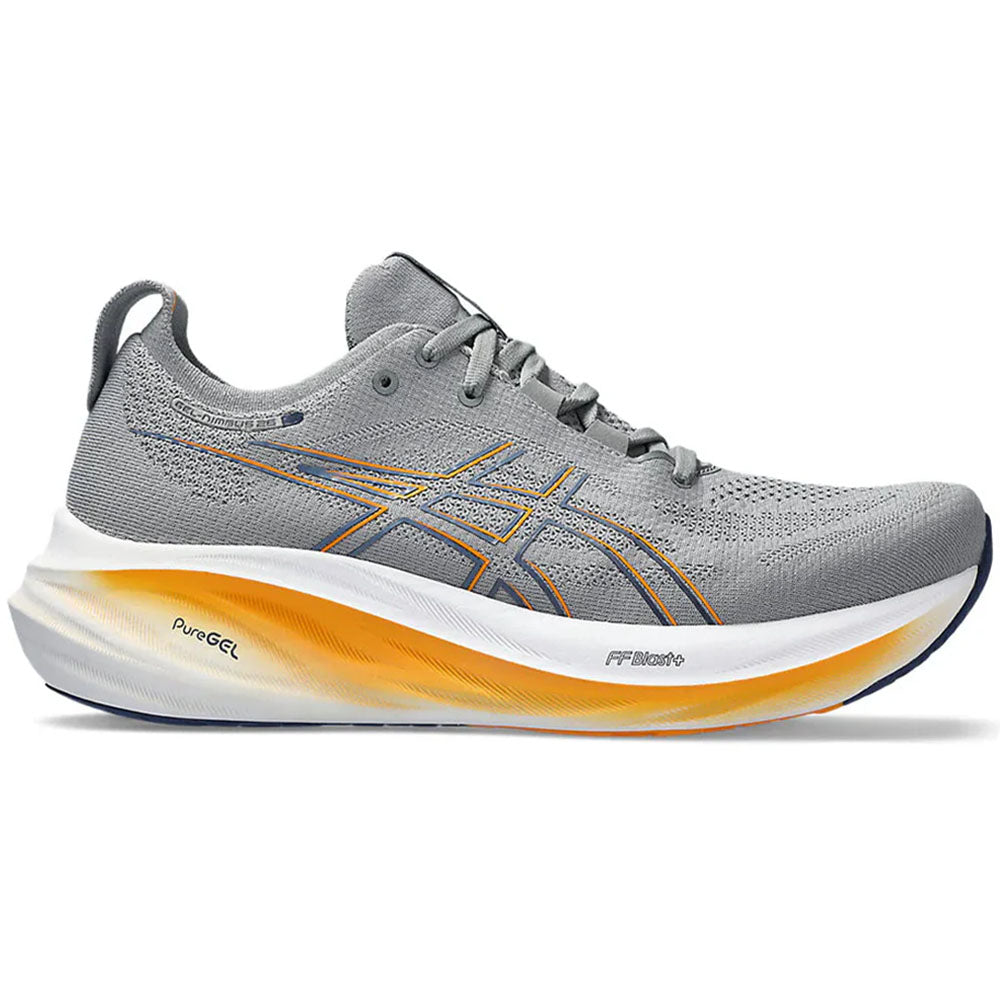 Men's Asics Gel-Nimbus 26, Sheet Rock/Thunder Blue, 12.5 4E Extra Wide