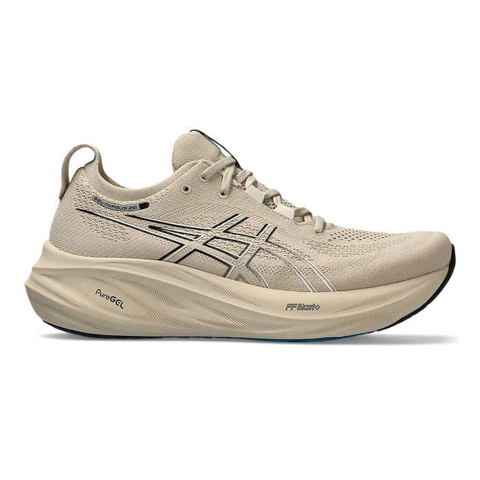 Men's Asics GEL-Nimbus 26, Feather Grey/Black, 13 D Medium