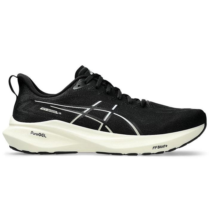 Men's Asics GT-2000 13, Black/White, 9.5 D Medium