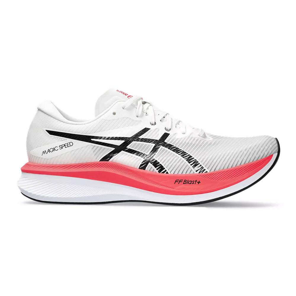 Men's Asics Magic Speed 3, White/Black, 10 D Medium