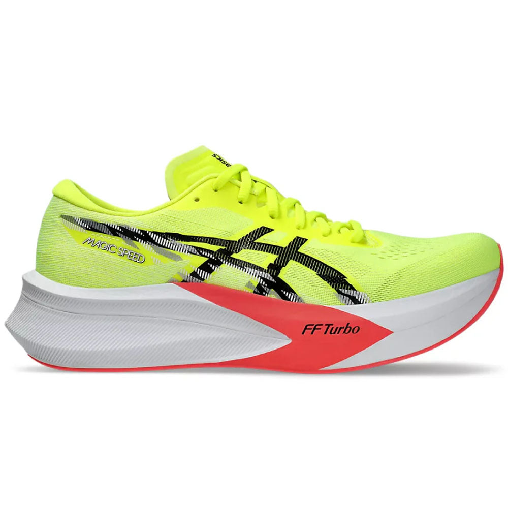 Men's Asics Magic Speed 4, Safety Yellow/Black, 11.5 D Medium