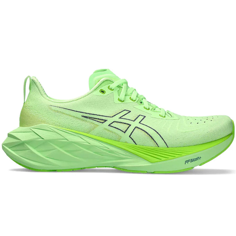 Men's Asics Novablast 4, Illuminate Green/Lime Burst, 7 D Medium