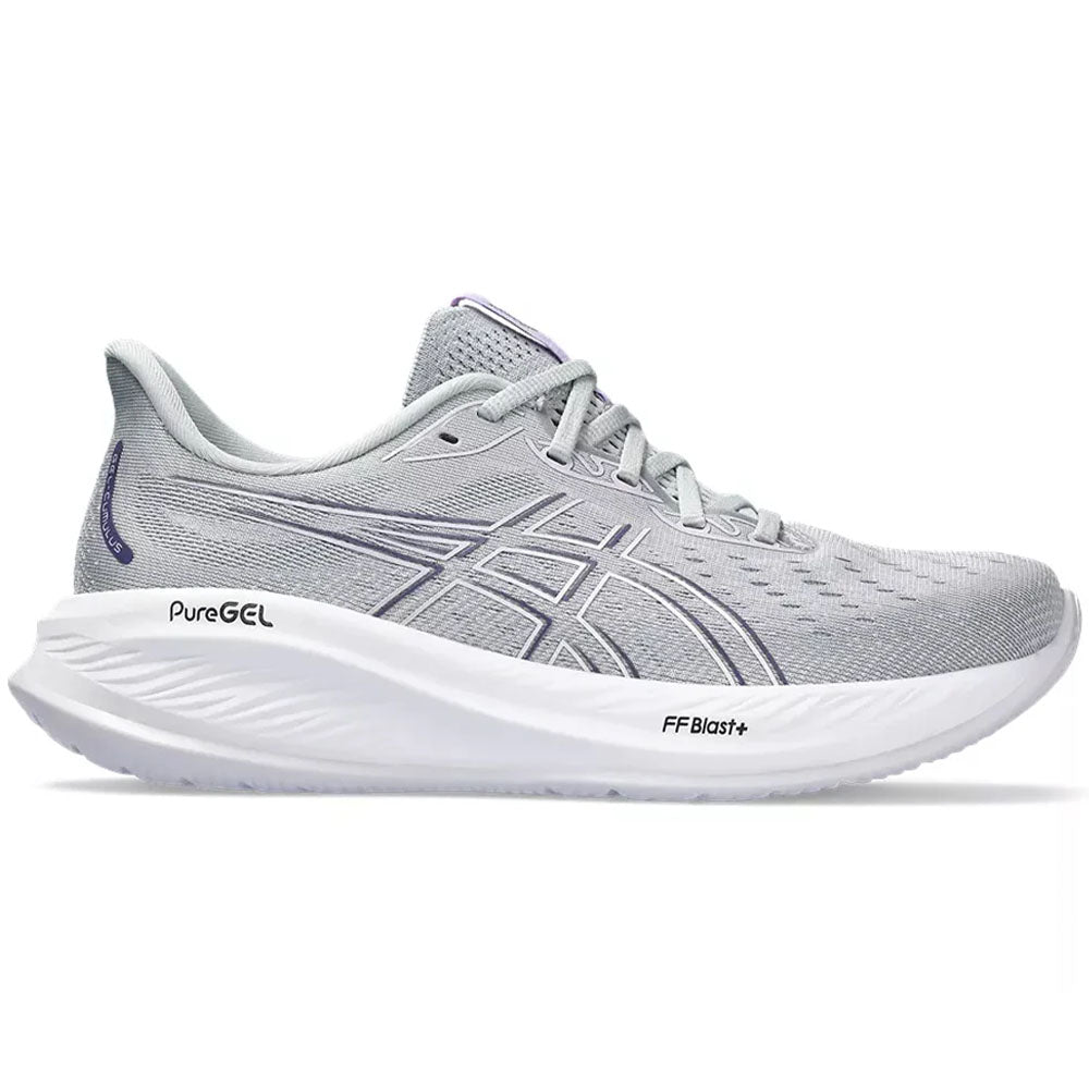 Women's Asics Gel-Cumulus 26, Piedmont Grey/White, 9 B Medium