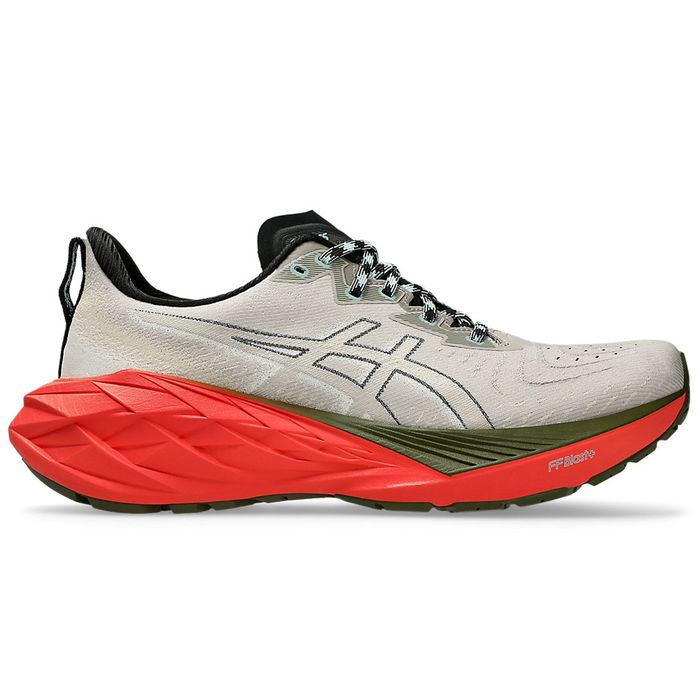 Men's Asics Novablast 4 TR, Nature Bathing/Red Snapper, 11 D Medium