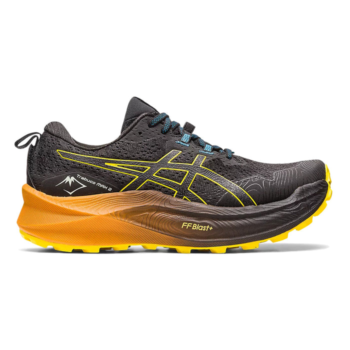 Men's Asics Trabuco Max 2, Black/Golden Yellow, 7 D Medium