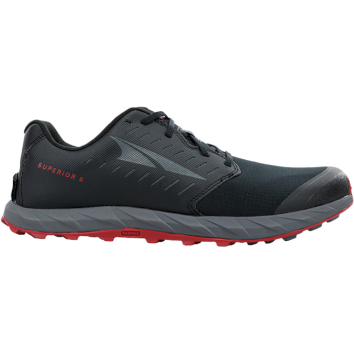 Men's Altra Superior 5, Black/Red, 8.5 D Medium