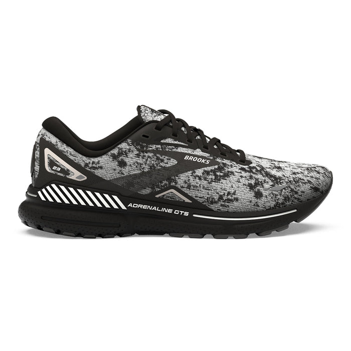 Men's Brooks Adrenaline GTS 23, White/Grey/Black, 8.5 D Medium