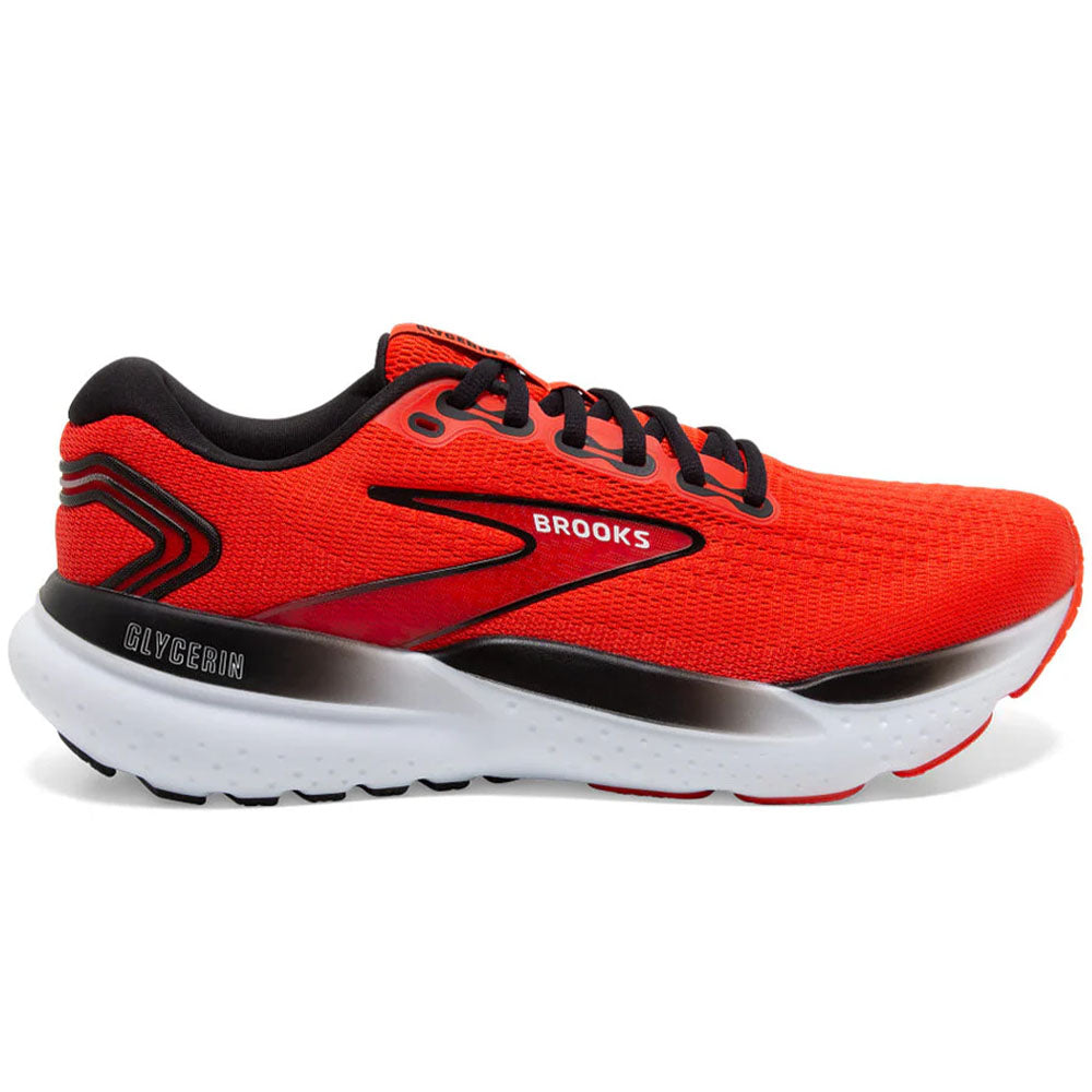 Men's Brooks Glycerin 21, Grenadine/Salsa/Black, 11 D Medium