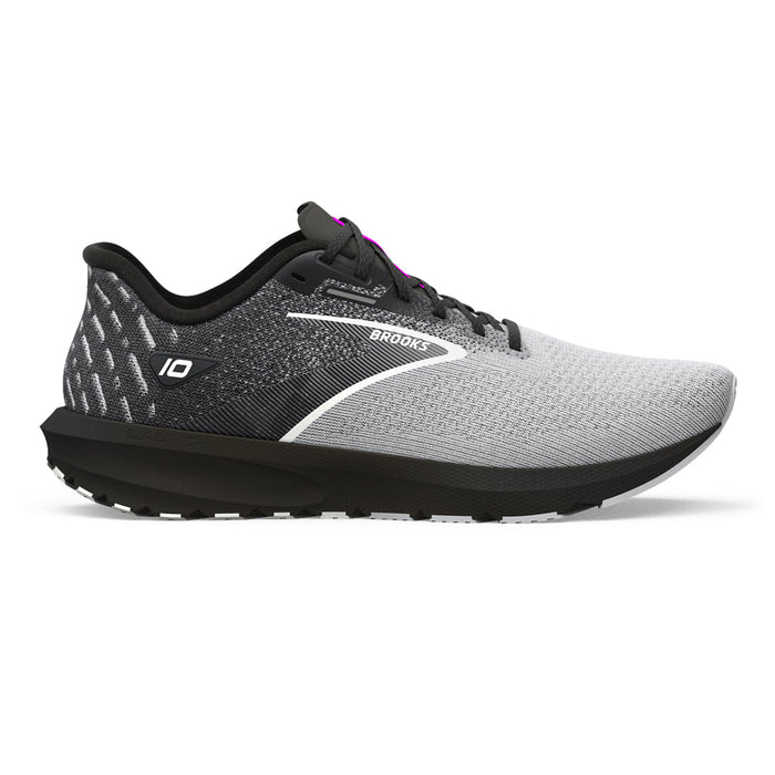 Men's Brooks Launch 10, Black/Blackened Pearl/White, 9.5 2E Wide