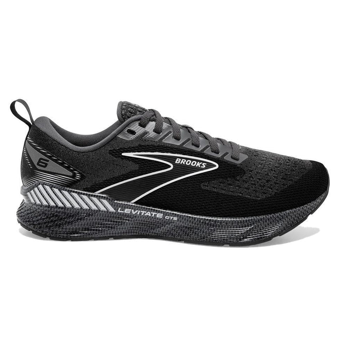 Men's Brooks Levitate GTS 6, Blackened Pearl/Ebony/White, 7 D Medium