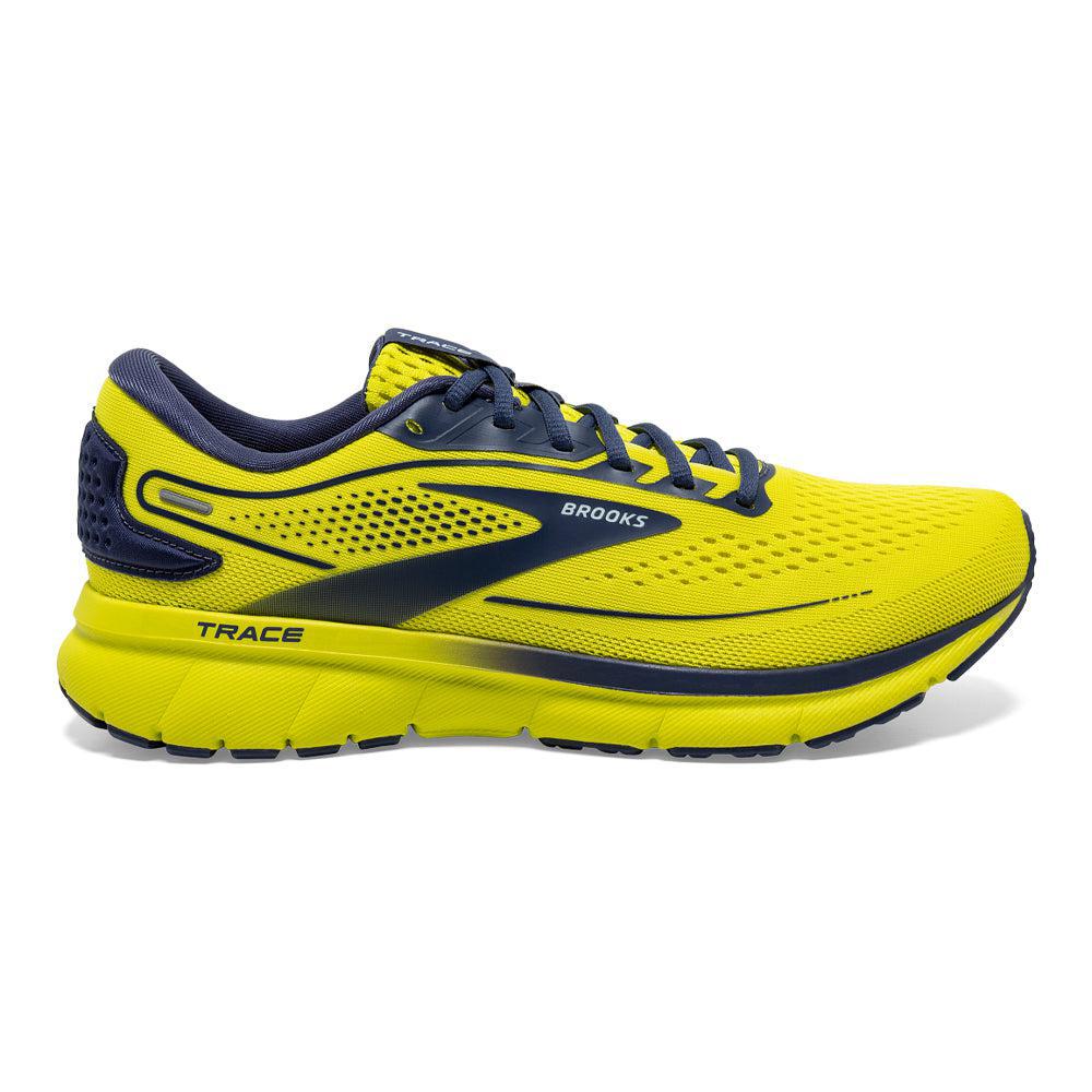 Men's Brooks Trace 2, Sulphur/Crown Blue/Blue, 10.5 D Medium