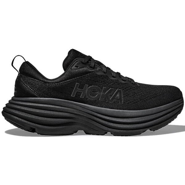 Men's Hoka Bondi 8, Black/Black, 12 4E Extra Wide