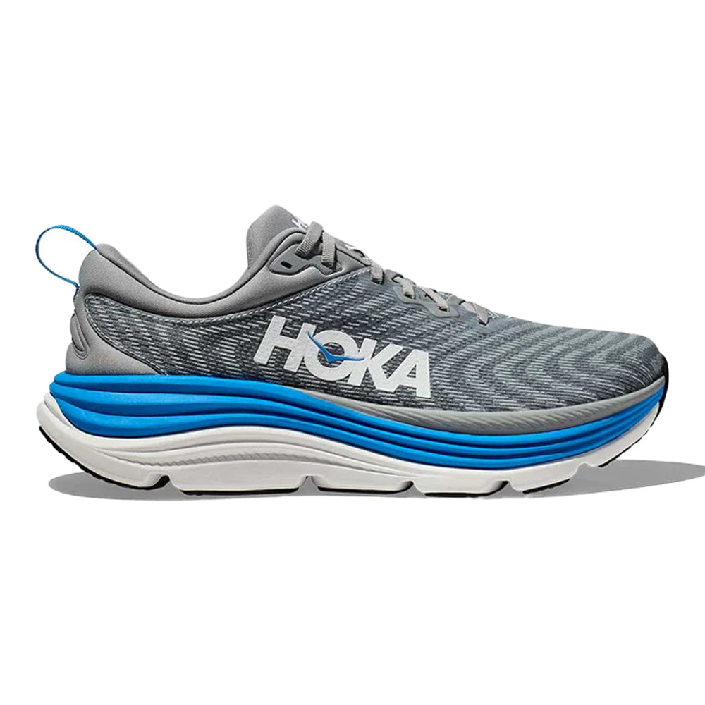 Men's Hoka Gaviota 5, Limestone/Diva Blue, 12 D Medium