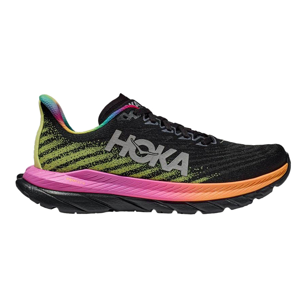 Men's Hoka Mach 5, Black/Multi, 11 D Medium