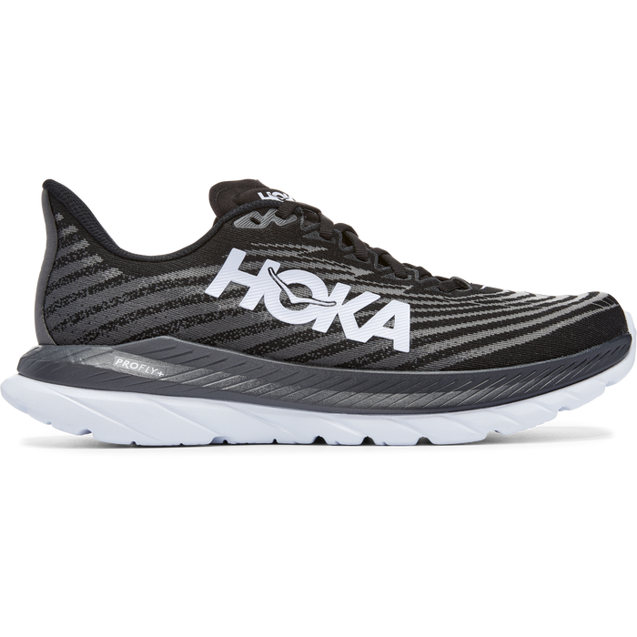 Men's Hoka One One Mach 5, Black/Castlerock, 12.5 D Medium