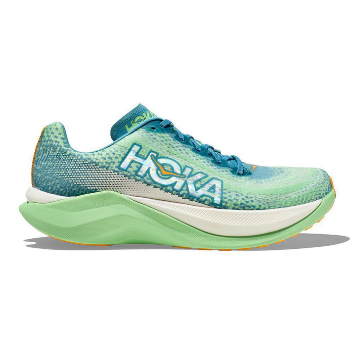 Men's Hoka One One Mach X, Ocean Mist/Lime Glow, 13 D Medium