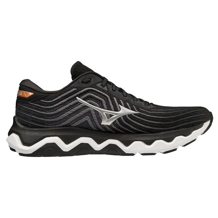 Men's Mizuno Wave Horizon 6, Black/Silver, 12 2E Wide