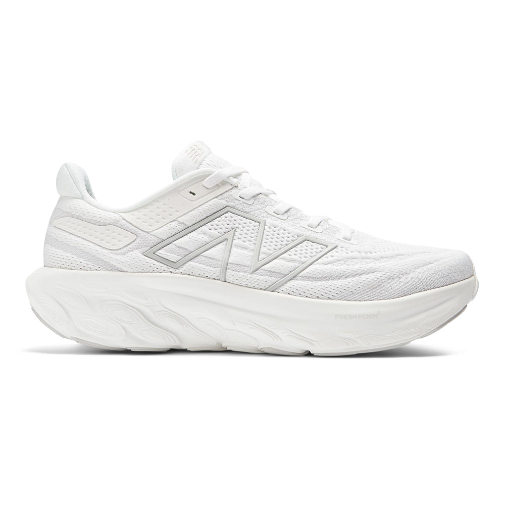 Men's New Balance Fresh Foam X 1080v13, White/Light Silver Metallic, 9 2E Wide
